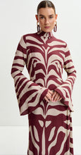 Carica l'immagine nel visualizzatore di Gallery, Burgundy cream dress