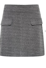 Carica l&#39;immagine nel visualizzatore di Gallery, Grey mini skirt
