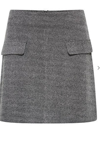 Grey mini skirt